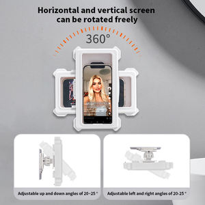 Étagère de couverture mobile de salle de bain étanche à l'eau support de téléphone de <span class=keywords><strong>douche</strong></span> antibuée pour téléphone portable - Product Image 5