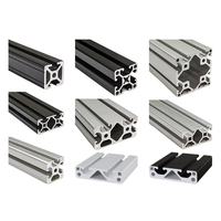 Profils d'extrusion en aluminium 6063 6061 T5 T6 personnalisés, usinés CNC, pour construction industrielle, anodisés, peints par poudrage, OEM