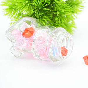 <span class=keywords><strong>Barattolo</strong></span> Decorativo in Vetro Trasparente a Forma <span class=keywords><strong>di</strong></span> Orsacchiotto con Coperchio per Caramelle/Contenitore per Desideri - Product Image 5