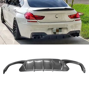 For 6 Series F06 F13 M6 2012-2016 Style Carbon Fiber Rear Lip Rear <b>Diffuser</b> Bumper Lip - Product Image 1