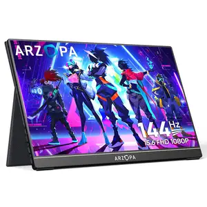 Arzopa 100% sRGB 45% NTSC 144Hz Portable Monitor 15.6" Mobile Gaming Monitor