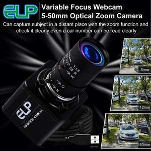 Caméra ELP à obturateur global 1080P 90FPS, caméra USB avec zoom manuel 10x, objectif CS 5-50mm, webcams pour PC, golf, prise de vue - Product Image 4