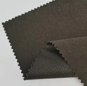 Tecido de veludo cotelê 100% poliéster 280GSM 16 Wale para roupas de alta qualidade