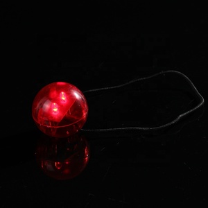 Naso da Clown Natalizio Promozionale in Plastica con LED Lampeggianti, Decorazione Natalizia Rossa per Uomini e Donne - Product Image 5