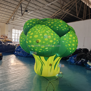 Modèle gonflable géant personnalisé de brocoli vert vif, ballon gonflable en forme de légume pour l'affichage en stand de marché fermier - Product Image 4