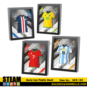 Regalo para Fanáticos del Fútbol, <span class=keywords><strong>Campeones</strong></span> <span class=keywords><strong>de</strong></span> la Copa <span class=keywords><strong>Mundial</strong></span>, Bloque <span class=keywords><strong>de</strong></span> Diamantes <span class=keywords><strong>de</strong></span> Plástico ABS, Decoración para Habitación con Diseño <span class=keywords><strong>de</strong></span> la Camiseta <span class=keywords><strong>de</strong></span> Brasil - Product Image 5