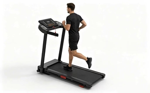 Tapis de course pliable silencieux pour usage domestique, large bande de course, absorption des chocs, machine de marche électrique, moteur 0,75 CV, affichage LED, <span class=keywords><strong>musculation</strong></span> - Product Image 5