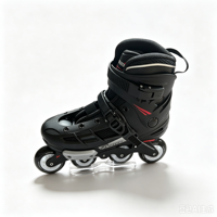 Patins à roulettes en ligne à coque rigide en PP écologique avec roues en PU, taille fixe et maille amovible pour les sports de plein air