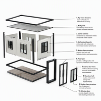 Vente directe usine – Maisons conteneurs extensibles 20 pieds 40 pieds – Maisons de luxe à construction rapide – Conteneurs habitables extensibles pour la famille