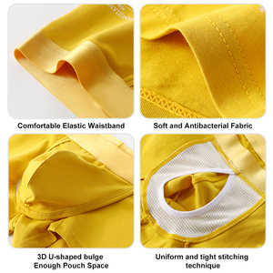 Sous-vêtements de sport pour hommes, boxer <span class=keywords><strong>taille</strong></span> basse, en coton et élasthanne tricoté, confortable, séchage rapide, respirant, écologique, vente chaude - Product Image 3