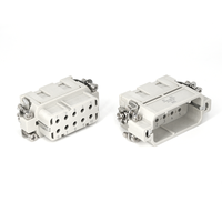 Borne à sertir IP65 à 10 broches robuste Inserts mâles minces à 16 broches Connecteur en alliage de matériau de contact en cuivre du fabricant