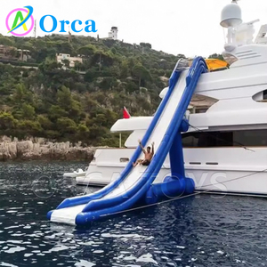 Tobogán de muelle inflable para yate personalizado, deslizador de agua de mar, equipo de juego de tobogán acuático para Lago y Mar - Product Image 4