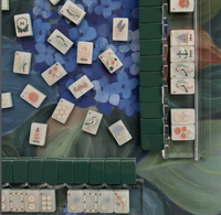 Tuiles de Mahjong américaines en acrylique Green Coast de qualité supérieure, 160 pièces, coffret cadeau pour la maison, pour le divertissement et les jeux de société