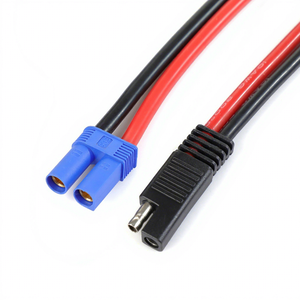 红色 <span class=keywords><strong>2</strong></span> 针 SAE 连接器转 EC5 F/M 插头电源线，适用于家用电器电缆线，10AWG PVC 300mm，适用于汽车电机、太阳能电池板、电池 - Product Image 3