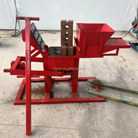 Machine manuelle hydraulique de fabrication de blocs de béton creux emboîtables, machine à briques emboîtables, machine à fabriquer des briques de terre