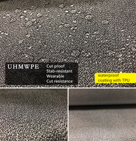 High Quality UHMWPE Fiber Cut Resistant Fabric White 0.93mm Thickness High Strength Lightweight EN388 Level 2 3005g/sm