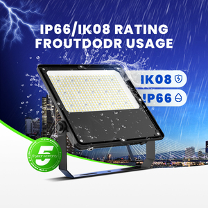 ไฟสปอร์ตไลท์ LED กำลังสูง IP66 IK08 ป้องกันแรงกระแทก รับประกัน 5 ปี สำหรับสนามบาสเกตบอล พื้นที่กีฬาขนาดเล็ก ลานจอดรถ - Product Image 2