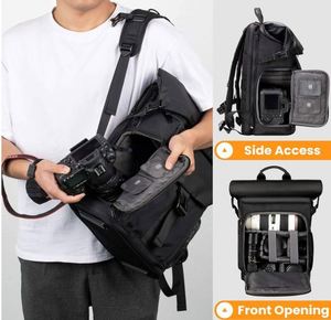 Free Sample <b>Camera</b> <b>Backpack</b> with Removable Laptop Sleeve Canvas <b>Camera</b> Bag Photography <b>Backpack</b> Raincover waterproof travel - Product Image 4