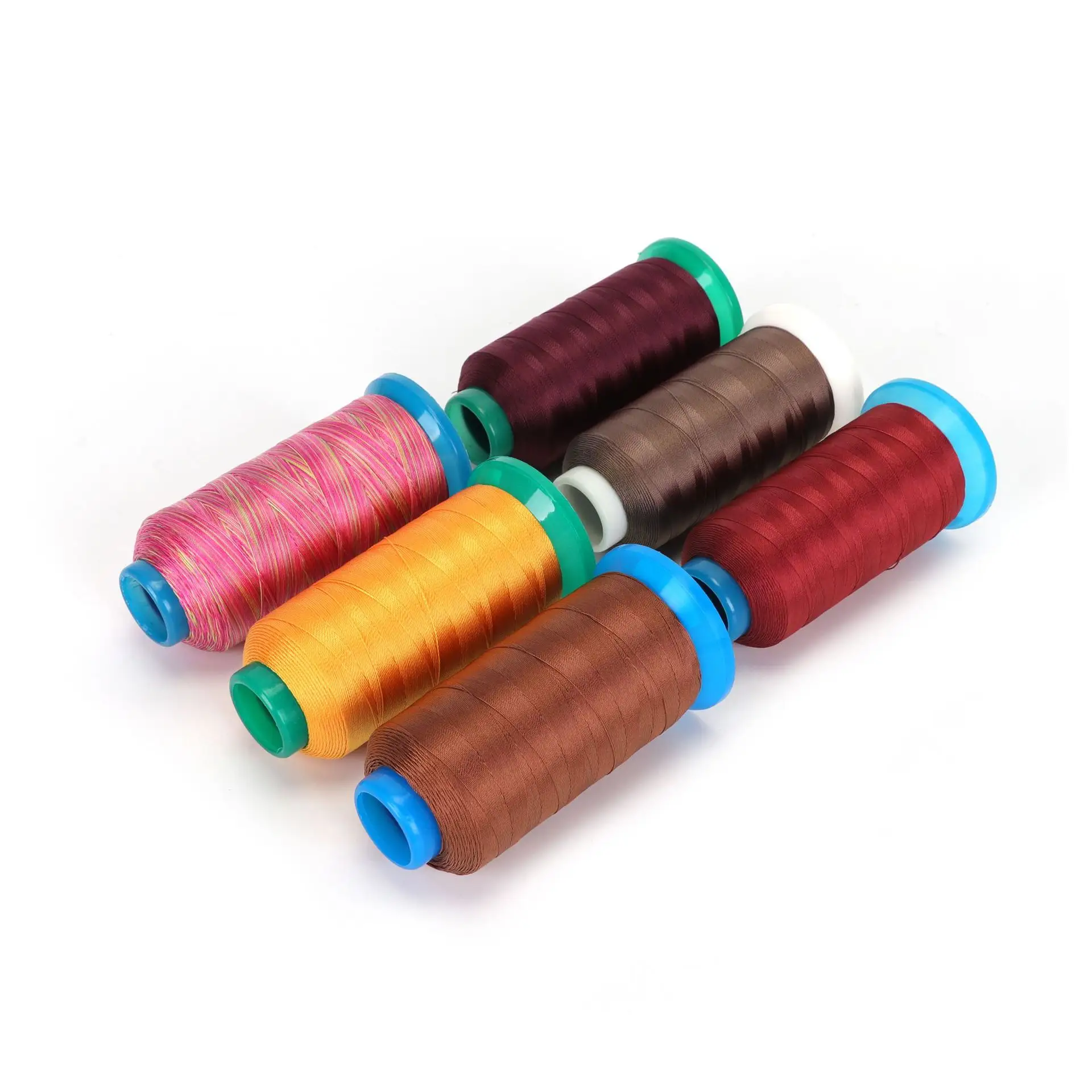 Factory Price 300D/6 Rayon Nylon Embroidery Thread 300D/4 4000 Yard Tassel Polyester Yarn 2650 Meters Per Cone