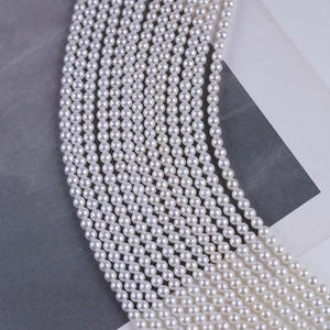 Perles rondes en eau douce naturelles en gros, 2,5-3 mm, petites, semi-finies, pour colliers de bricolage - Product Image 5