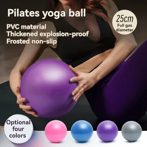 Bola de ioga pequena para academia de fitness e exercícios, bola de pvc de alta qualidade à prova de explosão, 25 cm, durável, para exercícios, balanço, atacado