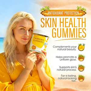 Gomitas Bronceadoras Diarias para Mujeres Adultas, con Astaxantina, L-Tirosina, Licopeno y Complejo Vitamínico, Suplemento para un Bronceado Saludable y Radiante - Product Image 4