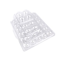 4 8 15 30 Trous Truffe Chocolat Plastique Transparent PET Blister Emballage Bonbons Transparent Chamshell Container Box
