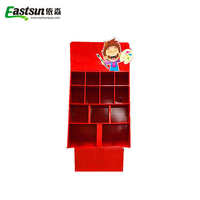 Eastsun E-D Recyceltes Karton-Bodendisplay mit Haken für Schreibwarengeschäfte Schnelle Montage