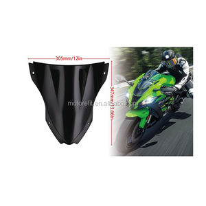 RTS Kawasaki挡风玻璃双泡ZX10R ZX 10R 2016 2017 2018黑色ZX-10R 16 17 18