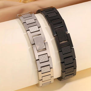 Хит продаж, высококачественный браслет из нержавеющей стали с узором из крокодила, Геометрическая титановая сталь, германий, уникальные и элегантные браслеты - Product Image 6