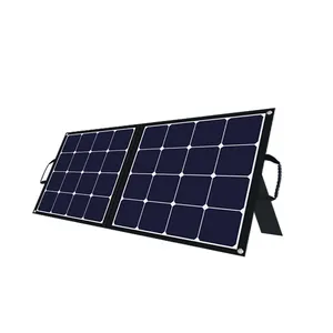 Có thể gập lại bảng điều khiển năng lượng mặt trời 19.8V 60W xách tay 2 gấp sạc du lịch sử dụng nhà tấm pin mặt trời