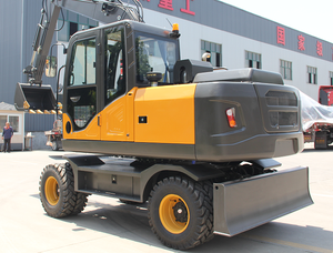 Excavadora de Ruedas Nueva HAIJU 4WD HJW75, Peso 7 Toneladas, Potencia Nominal 62.5kw, Gran Fuerza de Excavación, Duradera, Adecuada para Trabajos de Construcción - Product Image 4