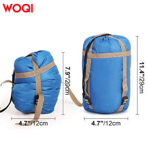 Sac de couchage Woqi style momie 0,5 kg en nylon respirant et léger pour adultes, randonnée, voyage, bleu ciel - Product Image 1