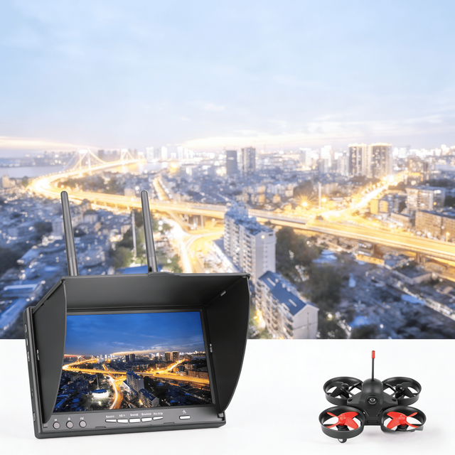HOSHI HOT 7Inch FPV Monitor LT5802S LT5802D 5.8G 40CH LED Backlight Multicopter with Build-in Battery TFT LCD Screen