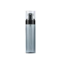 Flacon pulvérisateur en plastique rechargeable 30ml 60ml 80ml 100ml 120ml, pompe à brume fine, flacon cosmétique pour toner, semi-transparent noir