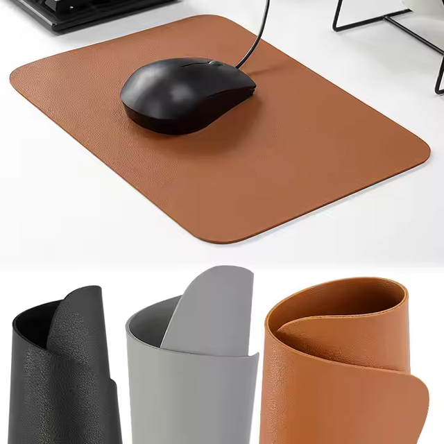 Modern Waterproof Anti-Slip PU Leather Laptop Desk Mat Home Office Keyboard Mice Pad Anti-Slip Feature Modern Mouse Pad Writing