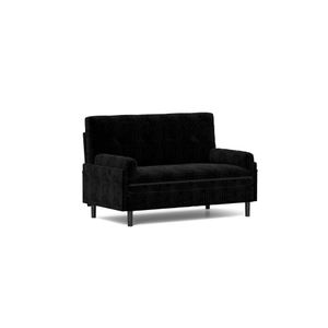 تيانهانج أسود حديث 2 مقعد قماش + أريكة معدنية للنوم مع وظيفة الاتكال - Product Image 2