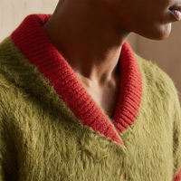 Pull en mohair 7GG épais à motif à pois, style rétro preppy, pour homme, collection hiver, par Custom Designer Clothing