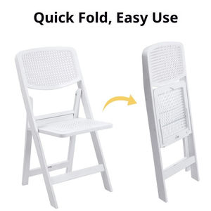 Chaise pliante respirante à dossier incurvé pour la maison, le bureau, sièges robustes - Product Image 1