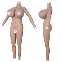 Combinaison intégrale réaliste pour cosplay avec poitrine et vagin surdimensionnés, formes de seins, poupées sexy pour cosplayeurs, travestis et transgenres
