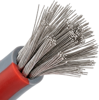 Cable de Silicona Ultraflexible FORY 8AWG para Batería de Litio - Alta Temperatura 200C, Voltaje Nominal 240V/600V, Color Negro