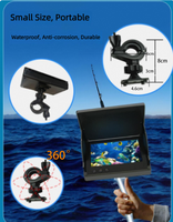 Caméra sous-marine portable MF HD avec vision nocturne, étanche IP67, écran 4,3 pouces, câble intégré, détecteur de poissons visuel pour la pêche à l'ancre