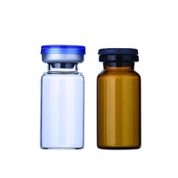 Flacon stérile de tube à essai d'injection tubulaire en verre ambré clair avec couvercle pharmaceutique 2ml 4ml 5ml 6ml 7ml 8ml 10ml 15ml 20ml 30ml