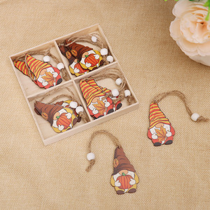 DAMAI Calabazas, Hojas de Arce, Elfos y Gnomos de Madera para Coche, Adornos Colgantes, Sets de Arte, Regalos para el Hogar, Decoraciones para Árbol de Acción de Gracias - Product Image 3