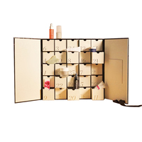 Coffret cadeau calendrier de l'avent de soins de la peau et de beauté de qualité supérieure, impression personnalisée de la marque pour les cadeaux cosmétiques de Noël