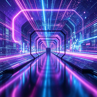 Écran LED Tunnel P3.91 à Haute Luminosité Immersif, Écran LED Tunnel Flexible et Créatif