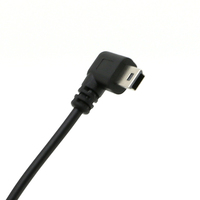 Kabel Data Pengisian Daya USB 2.0 a Male ke Mini 5pin Sudut Kanan OEM Kustom Sampel Gratis