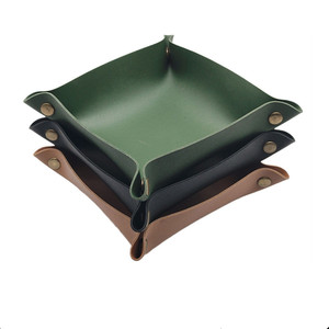 Tray <b>Foldable</b> Table Catchall Storage Box Jewelry Key Coin <b>Desk</b> Top Organizer Entryway Nightstand Home <b>Office</b> Decoration - Product Image 1