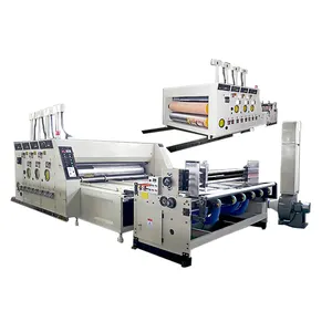 Karton rotary die cutter dan slotter dengan slotting gabungan mesin printer