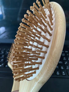 Fabricación de cepillo de paleta de bambú ecológico/peine de bambú natural/cepillo de pelo de bambú para venta al por mayor - Product Image 4